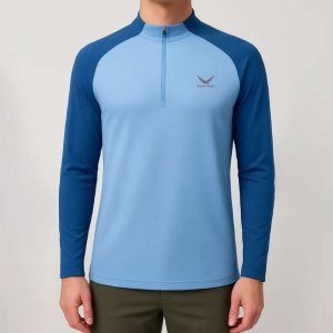 تیشرت نیم زیپ آستین بلند مردانه اسنوهاک کد SN-C2171